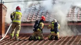 Pożar sali weselnej w Markach