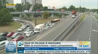 Sytuacja na ulicach stolicy w czasie wyścigu