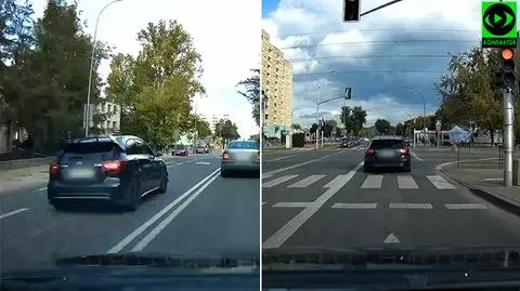 Sportowy mercedes kilka razy złamał prawo