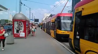 Paraliż tramwajowy w centrum