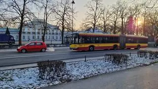 W tym miejscu doszło do awarii autobusu (zdjęcie z środowego poranka)