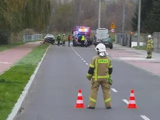 Na miejscu lądował śmigłowiec LPR