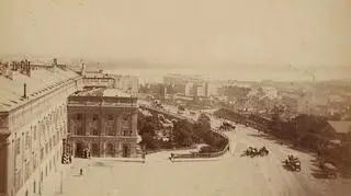 Plac Zamkowy w roku 1870