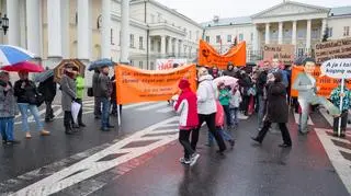 Protest na placu Bankowym