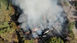 Pożar przy ulicy Jagienki