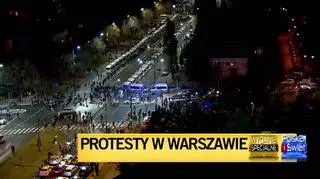 Uczestnicy protestu przed domem Jarosława Kaczyńskiego