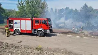 Pożar pustostanu na Kijowskiej 