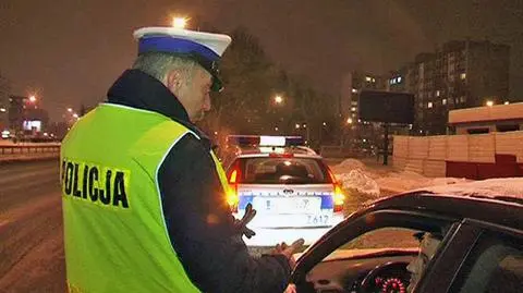 Policja na Powstańców Śląskich / TVN Warszawa