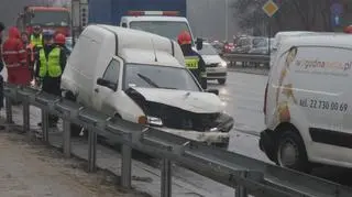 Wypadek na Wisłostradzie