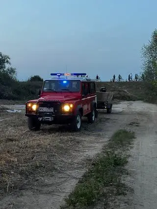 Akcja poszukiwawcza na Wiśle w powiecie legionowskim