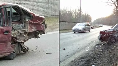 Wypadek na Marsa. Ranny niemiecki pułkownik, kierowca uciekł do lasu