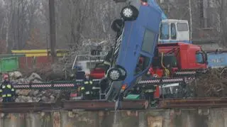 Mercedes w Kanale Żerańskim