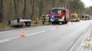 Dachowanie bmw w Wesołej