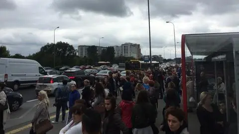 Ciężki powrót do Grodziska. Tłumy na przystankach. Ciasno w autobusach