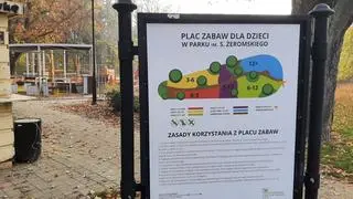 Plac zabaw w Parku Żeromskiego czeka na otwarcie