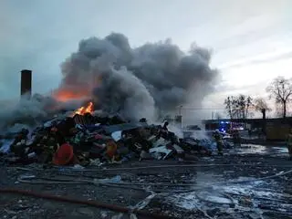 Pożar w miejscowości Nowy Modlin 