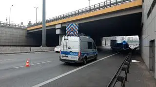 Zderzenie kilku pojazdów na S8