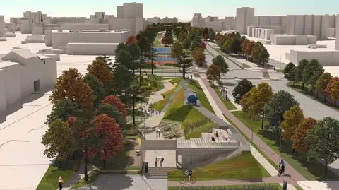 Na jakim etapie jest budowa parku nad tunelem POW? "Decyzja kierunkowa o uszczegółowieniu porozumienia"