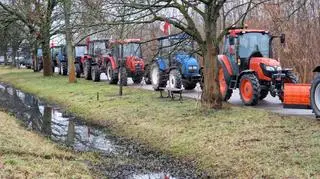 Protest rolników na wjeździe do Warszawy