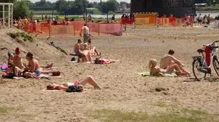 Warszawiacy na plaży