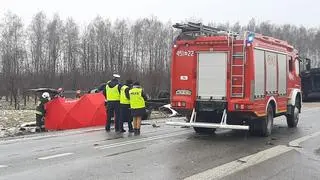 Śmiertelny wypadek na DK50 w miejscowości Bikówek 