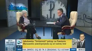 Anna Jakubowska ps. "Paulinka" była gościem "Tak jest" 