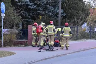 Potrącenie rowerzysty w Nadarzynie 