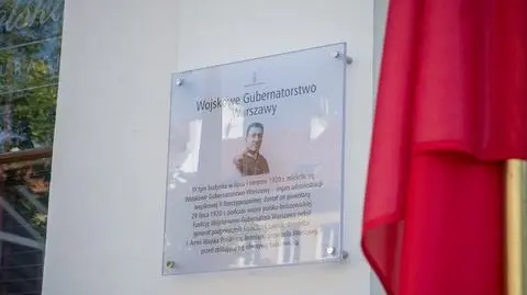 Na Krakowskim Przedmieściu upamiętniono Wojskowe Gubernatorstwo Warszawy 