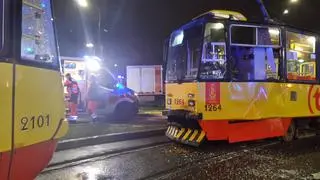 Zderzenie tramwajów na rondzie Waszyngtona