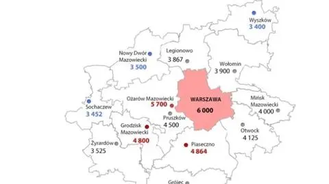 Warszawiacy zarabiają najwięcej. Średnio 6 tys. złotych miesięcznie