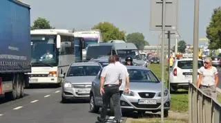 Zderzenie dwóch ciężarówek na Radzymińskiej
