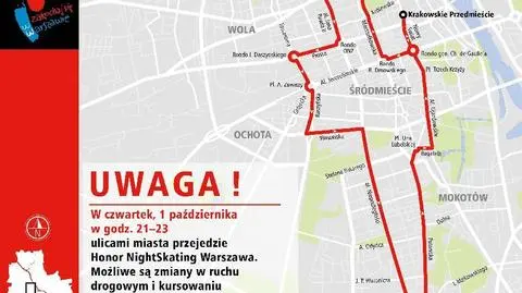 Ostatnie nocne rolki w tym roku. Pojadą na Wolę i na Mokotów
