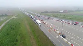 Zdarzenie na autostradzie A2