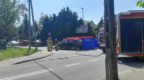 Zderzenie w Pruszkowie, motocyklista był reanimowany