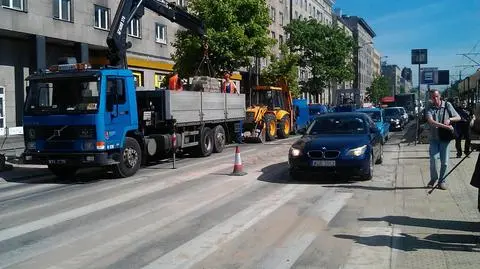 Grójecka załatana po awarii MPWiK