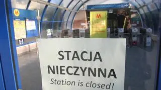 Pierwszy dzień roboczy bez dwóch stacji metra