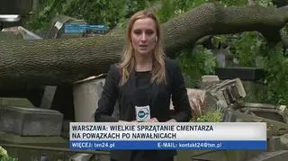 Sprzątanie na cmentarzu