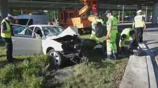 Wypadek na rondzie Starzyńskiego