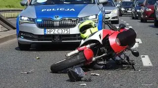 Pijany motocyklista doprowadził do kolizji