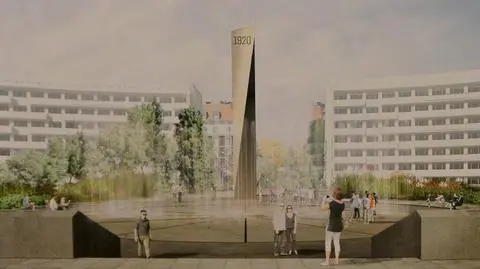 Skręcony obelisk wśród fontann. Tak będzie wyglądał pomnik Bitwy Warszawskiej