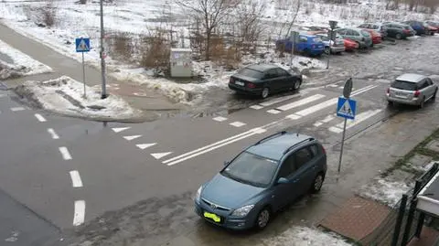 Parking na przejściu dla pieszych