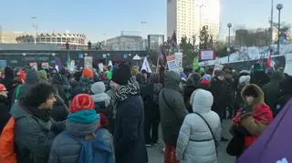 Protest antyrasistowski w centrum