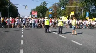 Protest w miejscowości "Pamiątka"