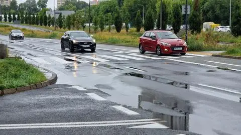 Ulewy w Warszawie