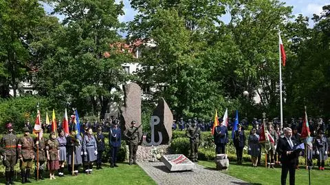 Uroczystości w parku Orlicz-Dreszera na Mokotowie