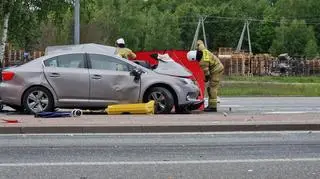 Wypadek na drodze krajowej numer 50