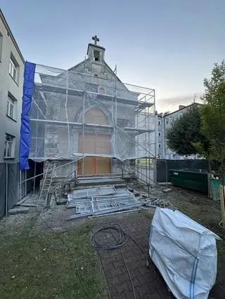 Remont najmniejszej świątyni na Pradze