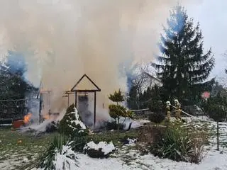 Pożar w miejscowości Parole