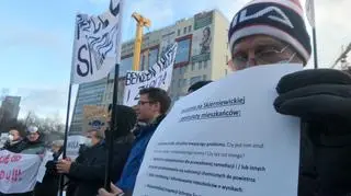 Protest mieszkańców na Woli