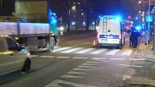 Potrącenie rowerzysty na ul. Powstańców Śląskich